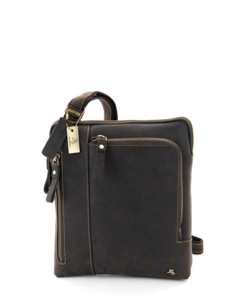 תיק לגבר ויסקונטי רוי חום משומן