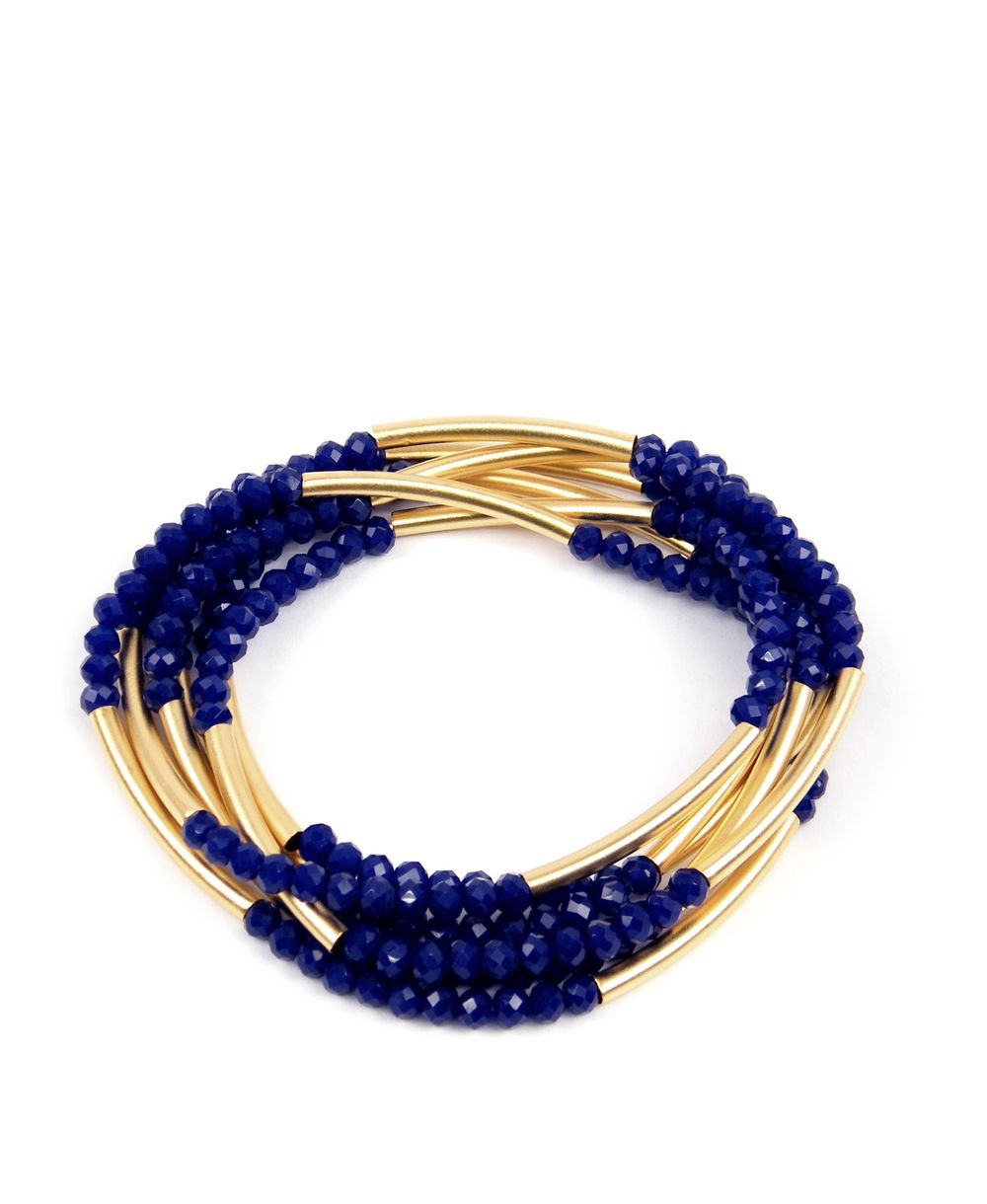 צמיד סיגל גרין חרוזי קריסטל טיוב סגול