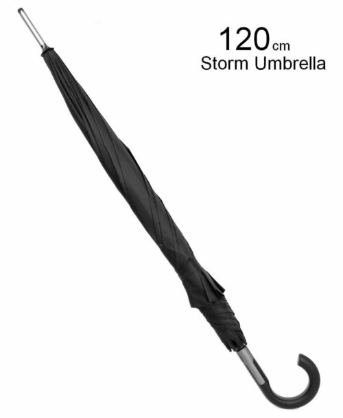 מטרייה איכותית גדולה חברת Impliva ידית הוק 120 סמ חזקה גם בסופות.
