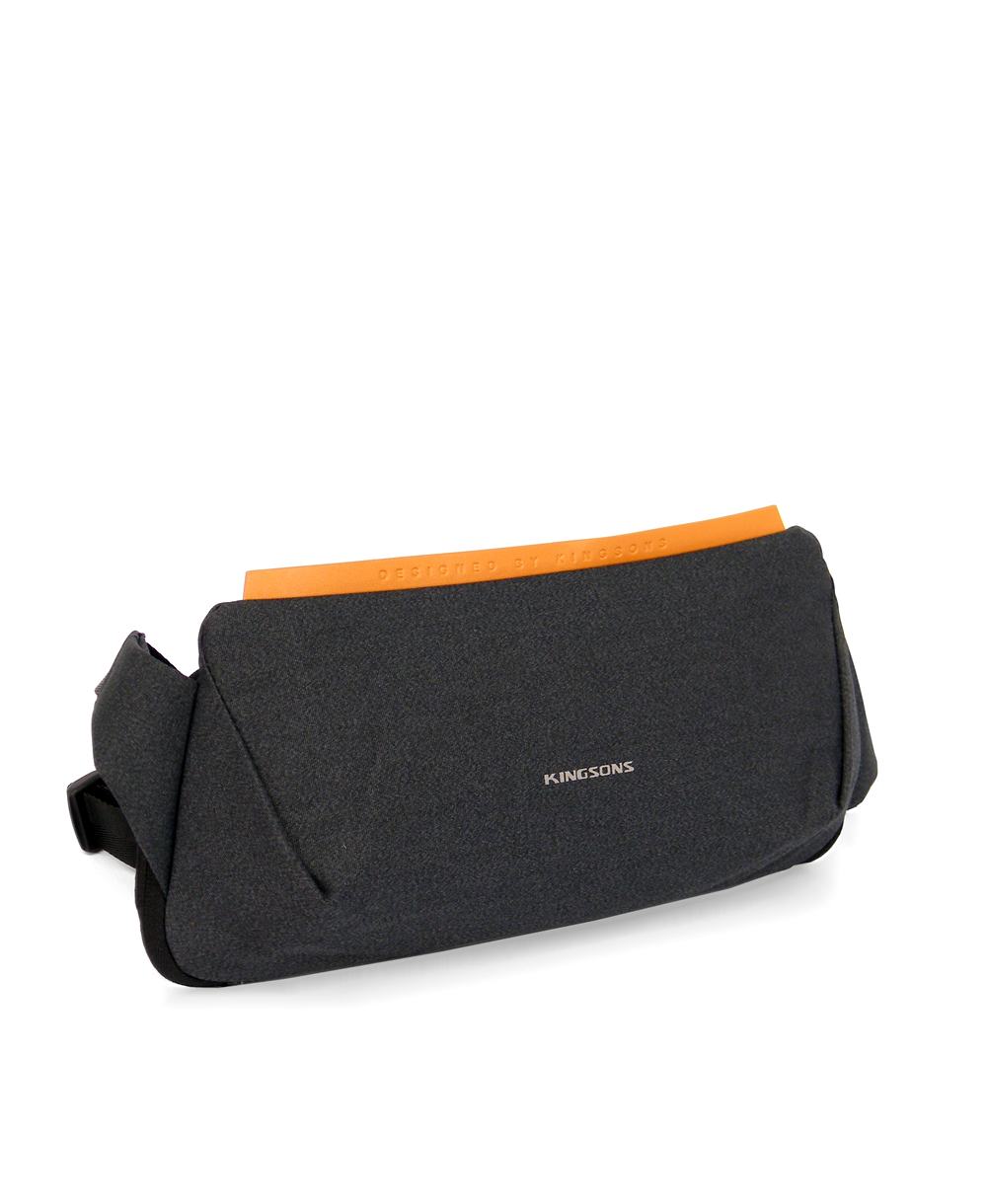תיק פאוץ לגבר קינגסון אפור כהה – תמונה 3