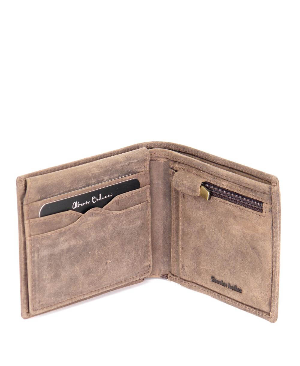 ארנק גדול לגבר בלוצ'י חום משומן – תמונה 3