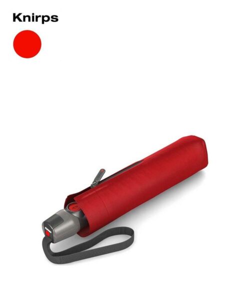 מטריה איכותית קנירפס בינונית אוטומטית אדום, מטריה מתקפלת אוטומטית לנשים KNIRPS T200