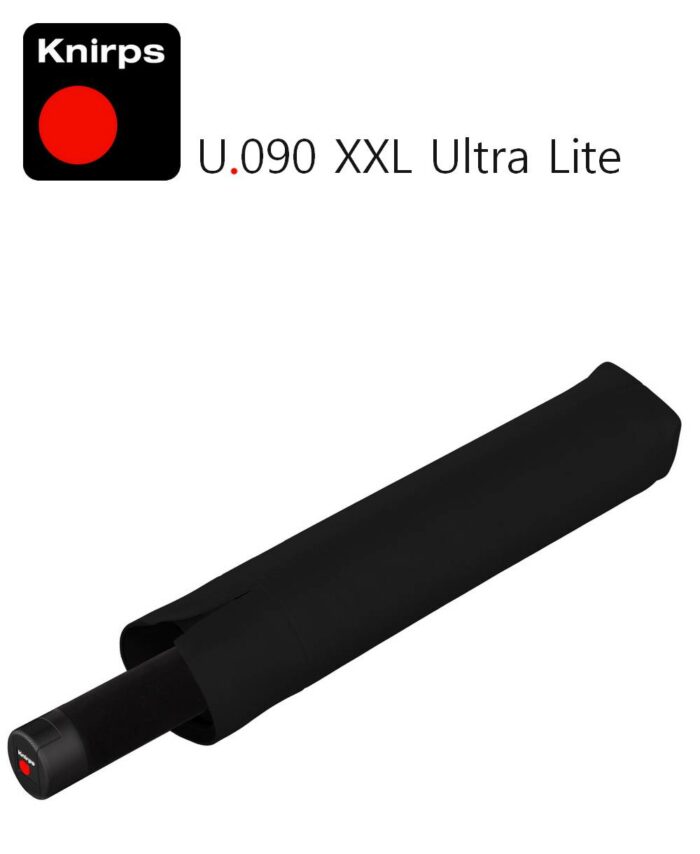 מטריה מתקפלת ענקית קנירפס שחור, מטריה איכותית חזקה הכי גדולה KNIRPS U090 XXL