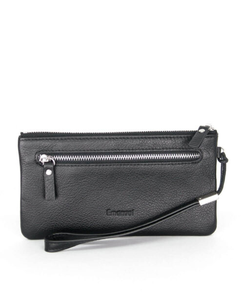 ארנק קלאץ לאחיזה ביד שחור ארנקי עמנואל (1)