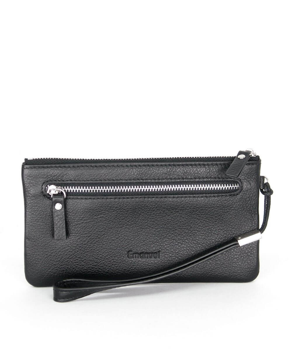 ארנק קלאץ לאחיזה ביד שחור ארנקי עמנואל (1)