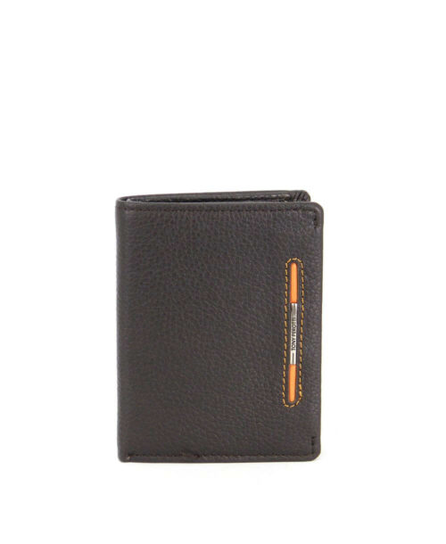 ארנק קטן לגבר Tony Perotti ג'יטי חום פס כתום (1)