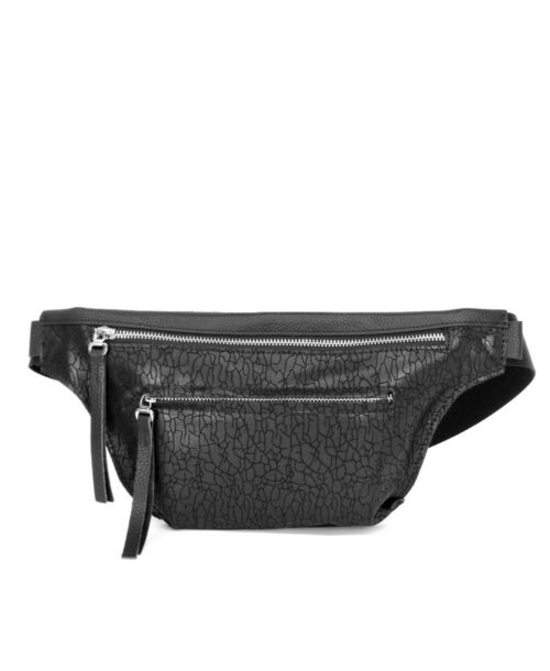 פאוץ עור לנשים נטע שדה אנה סדקים שחור (1)