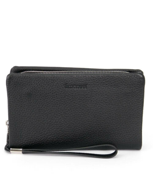 ארנק גדול לנשים דייזי שחור, ארנקי נשים מעור נאפה, ארנקים לנשים.