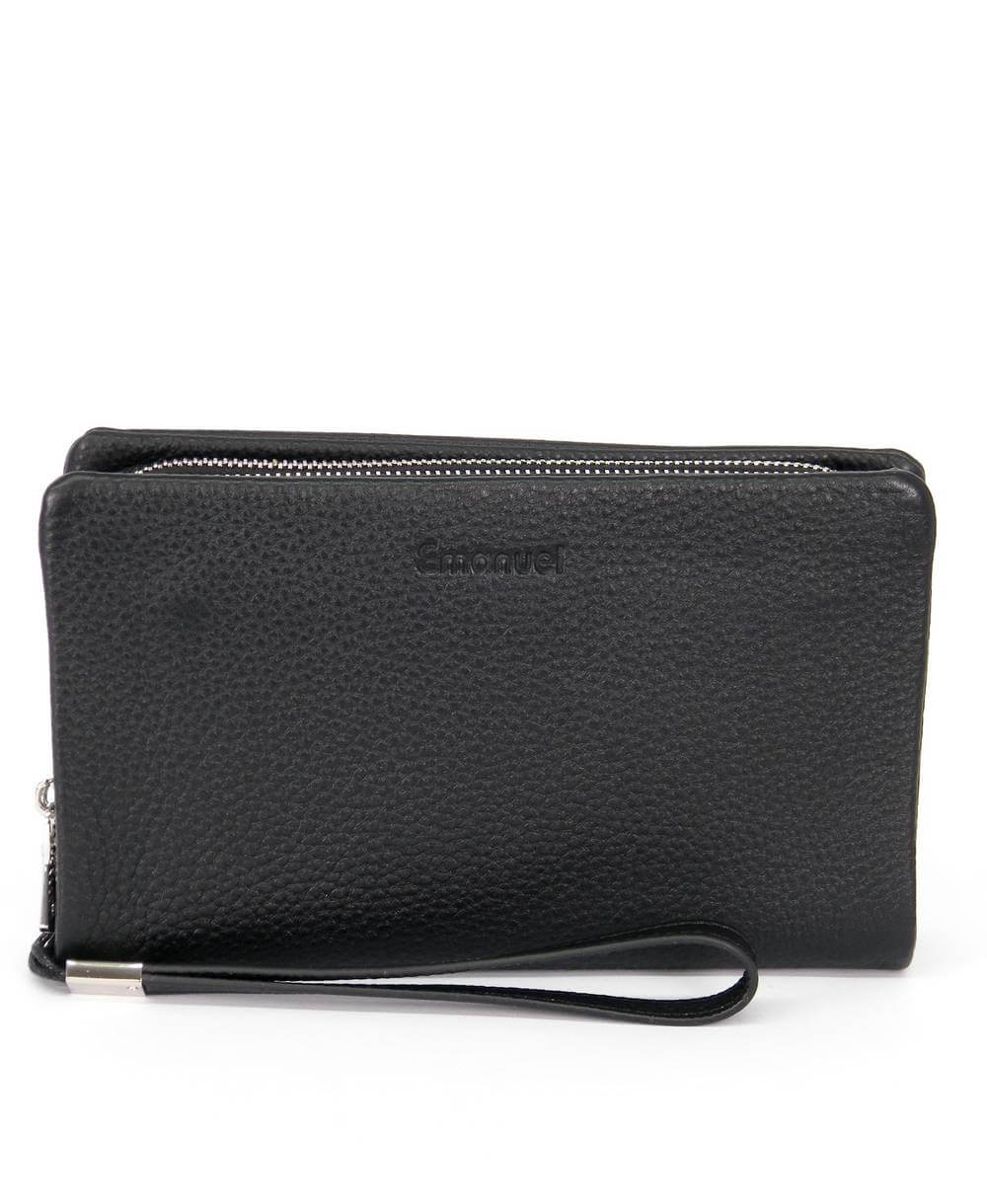 ארנק גדול לנשים דייזי שחור, ארנקי נשים מעור נאפה, ארנקים לנשים.