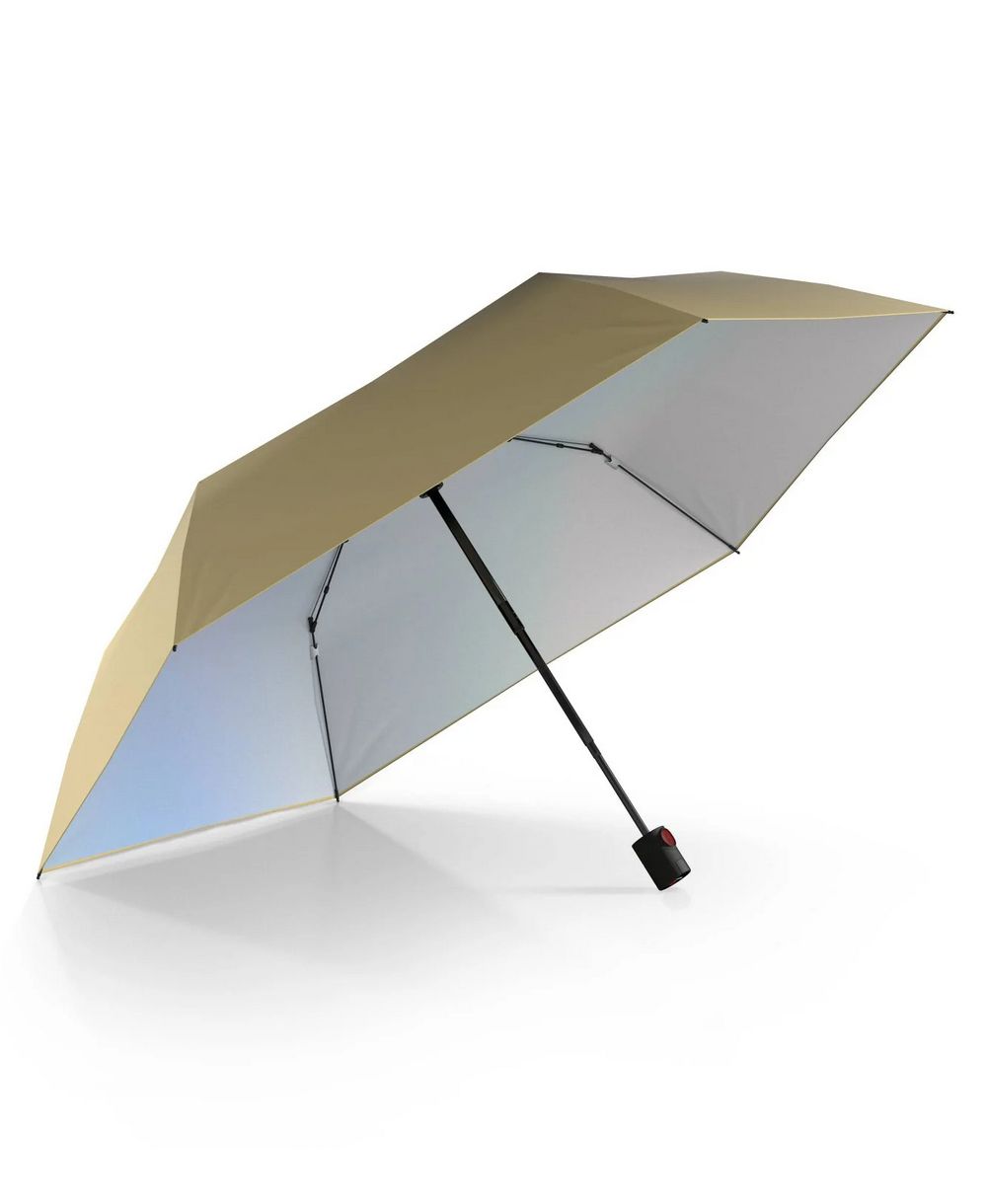 מטרייה Knirps U.200 בצבע וניל פתוחה עם ציפוי פנימי מחזיר חום