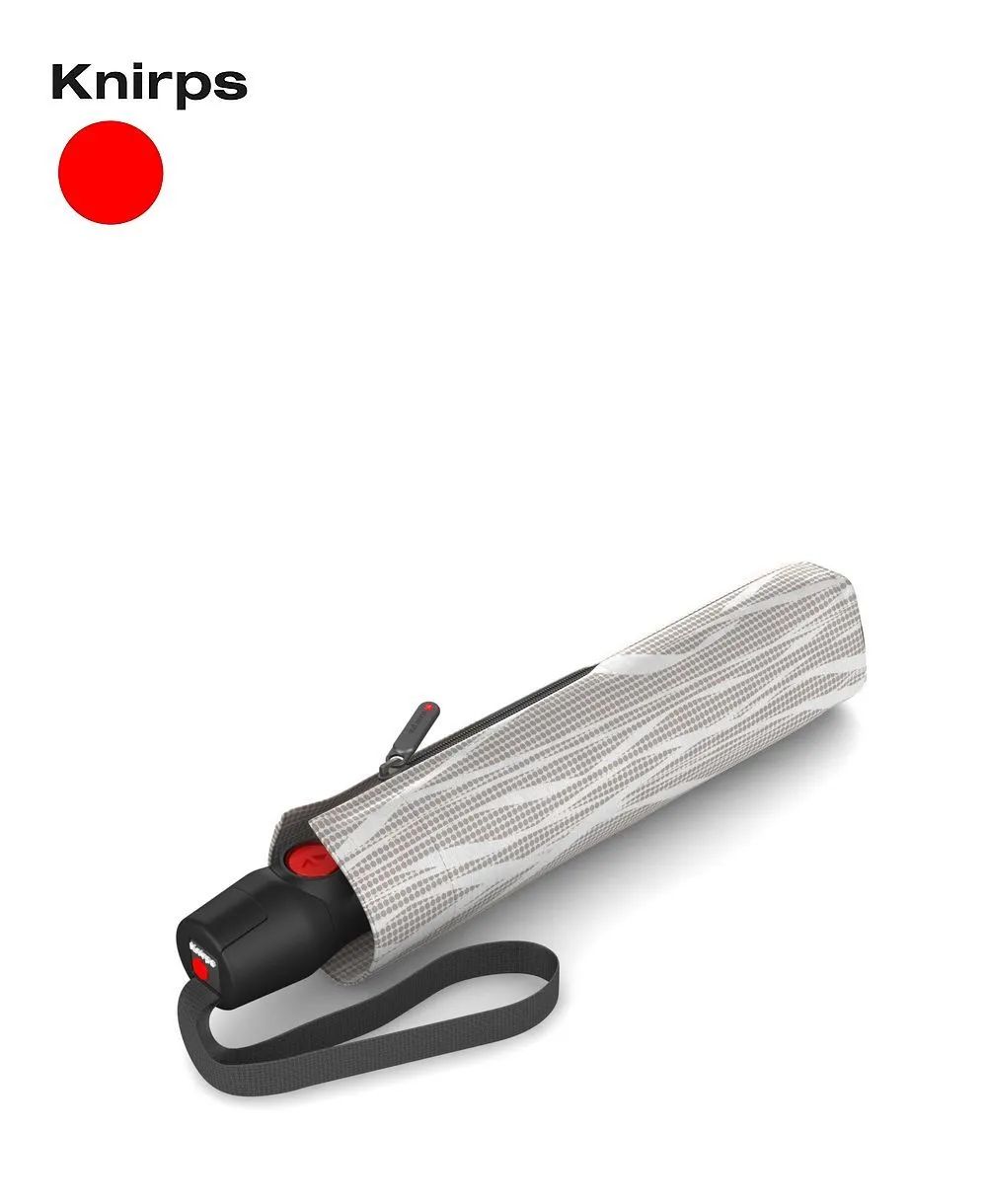 מטריית Knirps T200 מתקפלת חזקה בדוגמת ליאנה טבע - מטרייה קומפקטית איכותית של קנירפס