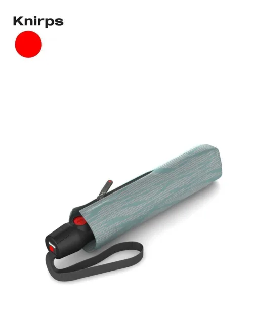 מטריית Knirps T200 מתקפלת חזקה בצבע תכלת ליאנה - מטרייה אוטומטית עמידה לרוח