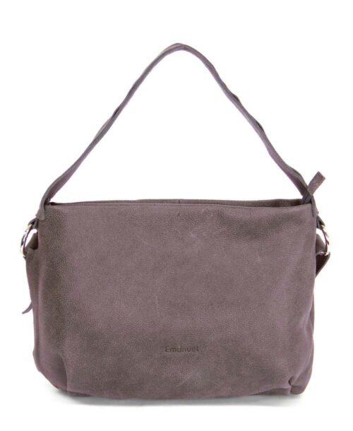 תיק צד מעור לנשים סוואנה חום כהה, תיקים לנשים (1)