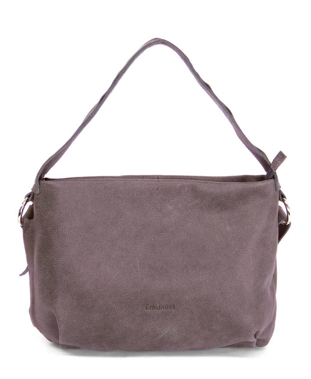 תיק צד מעור לנשים סוואנה חום כהה, תיקים לנשים (1)