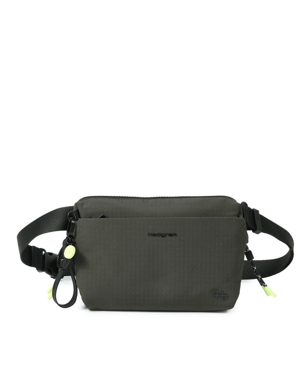 פאוץ מבד לנשים חברת הדגרין דגם JUN צבע שחור דיו (ירוק פחם כהה)