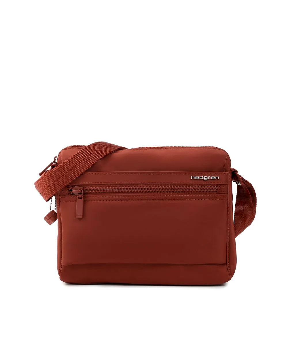 תיק אלכסוני לנשים הדגרין Hedgren Eye צבע דליה אדומה