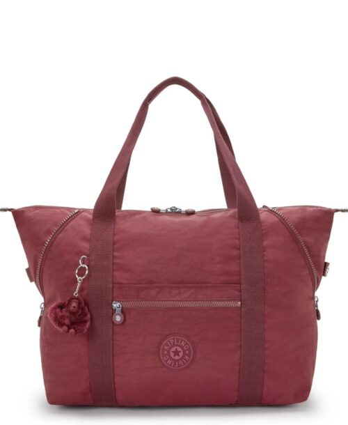 תיק לנסיעות או למכון כושר קיפלינג ארט M בורדו יין (1)