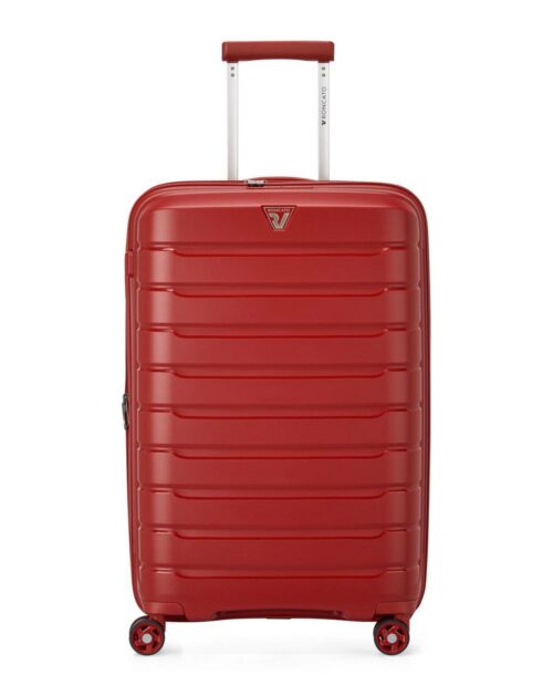 מזוודה טרולי בינונית רונקטו פרפר אדום (1)