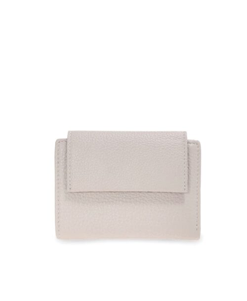 ארנק עור לנשים זארה אפור בהיר