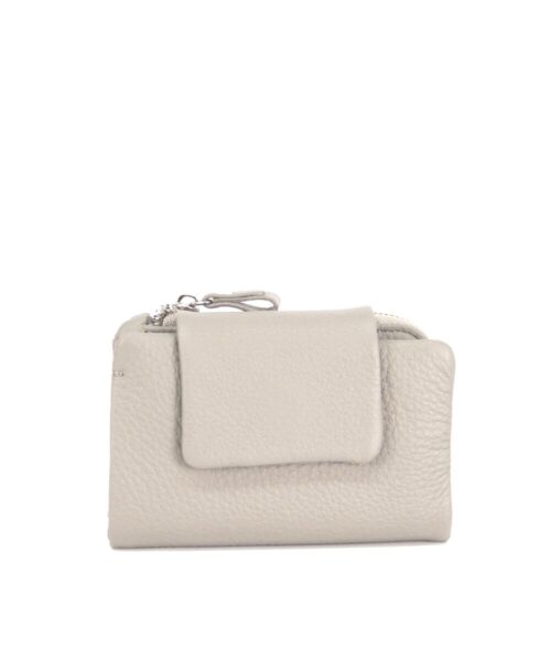 ארנקים לנשים - ארנק עור קטן לאישה עמנואל דגם מרסלה בצבע אבן בהיר