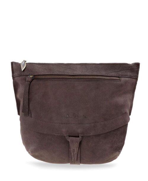 תיק עור לנשים נטע שדה נואר צד חום כהה (1)