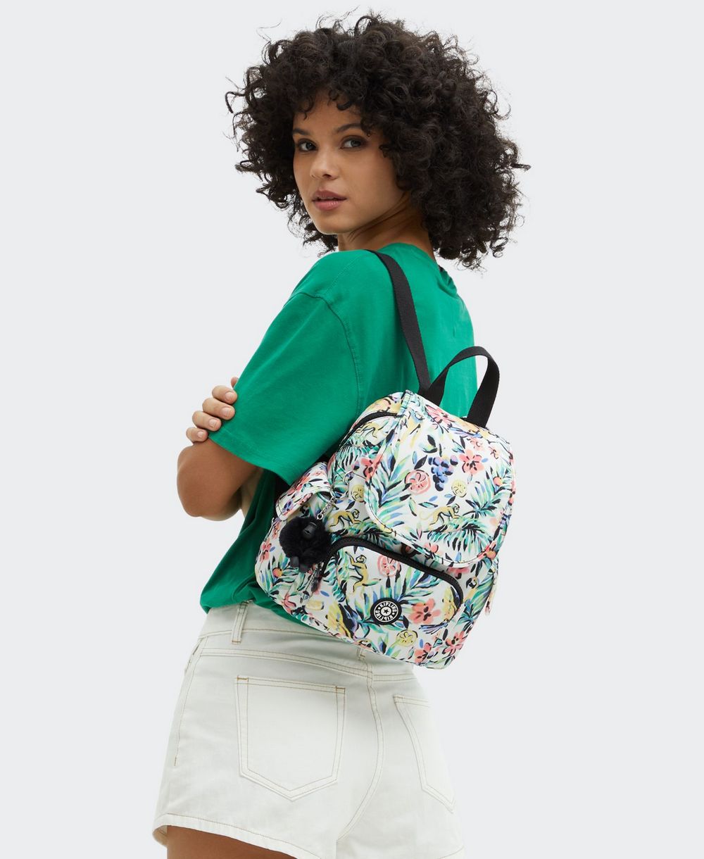 תיק גב קיפלינג סיטי פאק מיני פרחים – תמונה 2