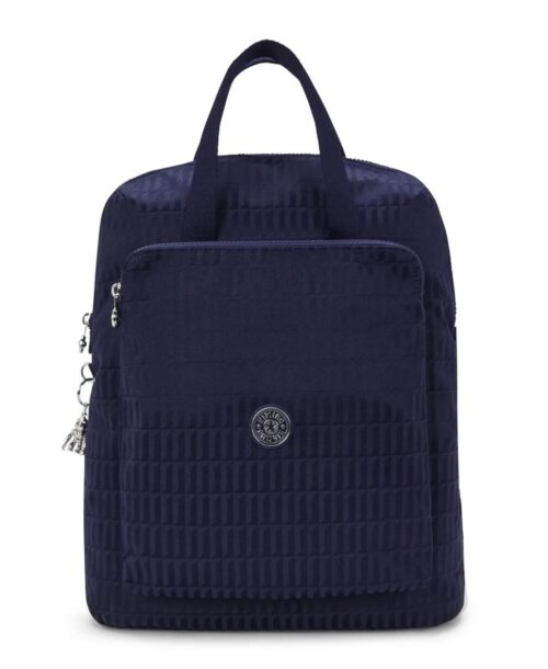 תיק גב למחשב נייד לנשים קיפלינג קזוקי קוביות כחול (1)