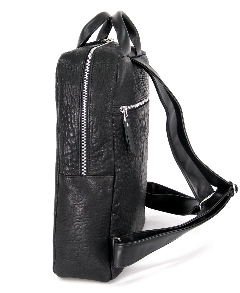 תיק גב לנשים איבו גב שחור | נאפה – תמונה 5