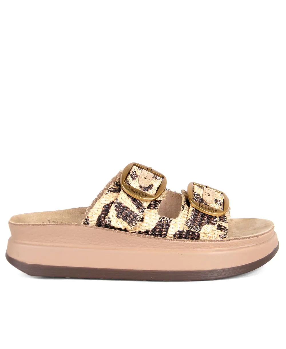 כפכפים לנשים פנטזי סנדל דגם ZEFI חום אפריקנה Fantasy Sandals (1)