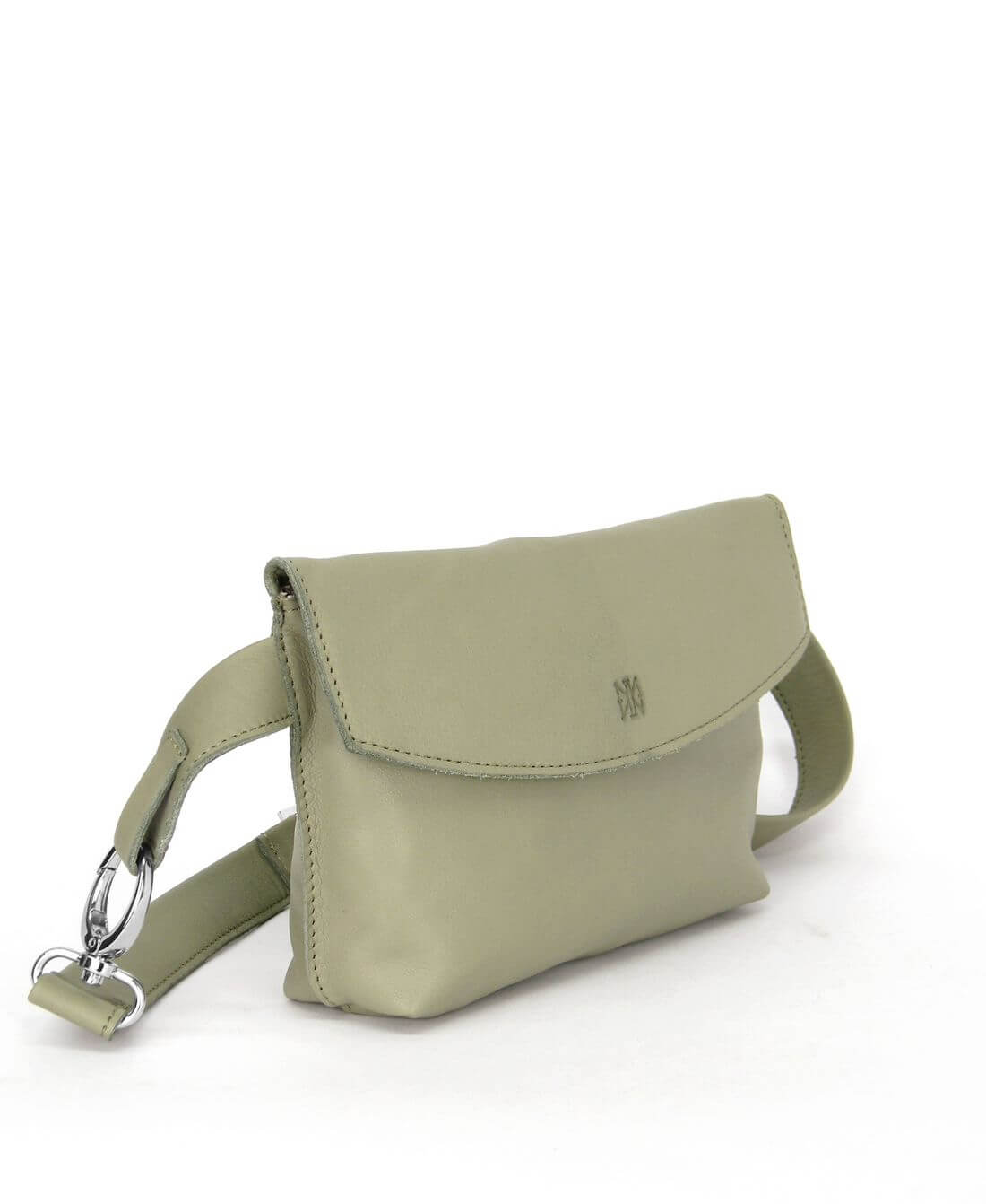 תיק פאוץ אלכסון נויה עור מנטה | נאפה – תמונה 2