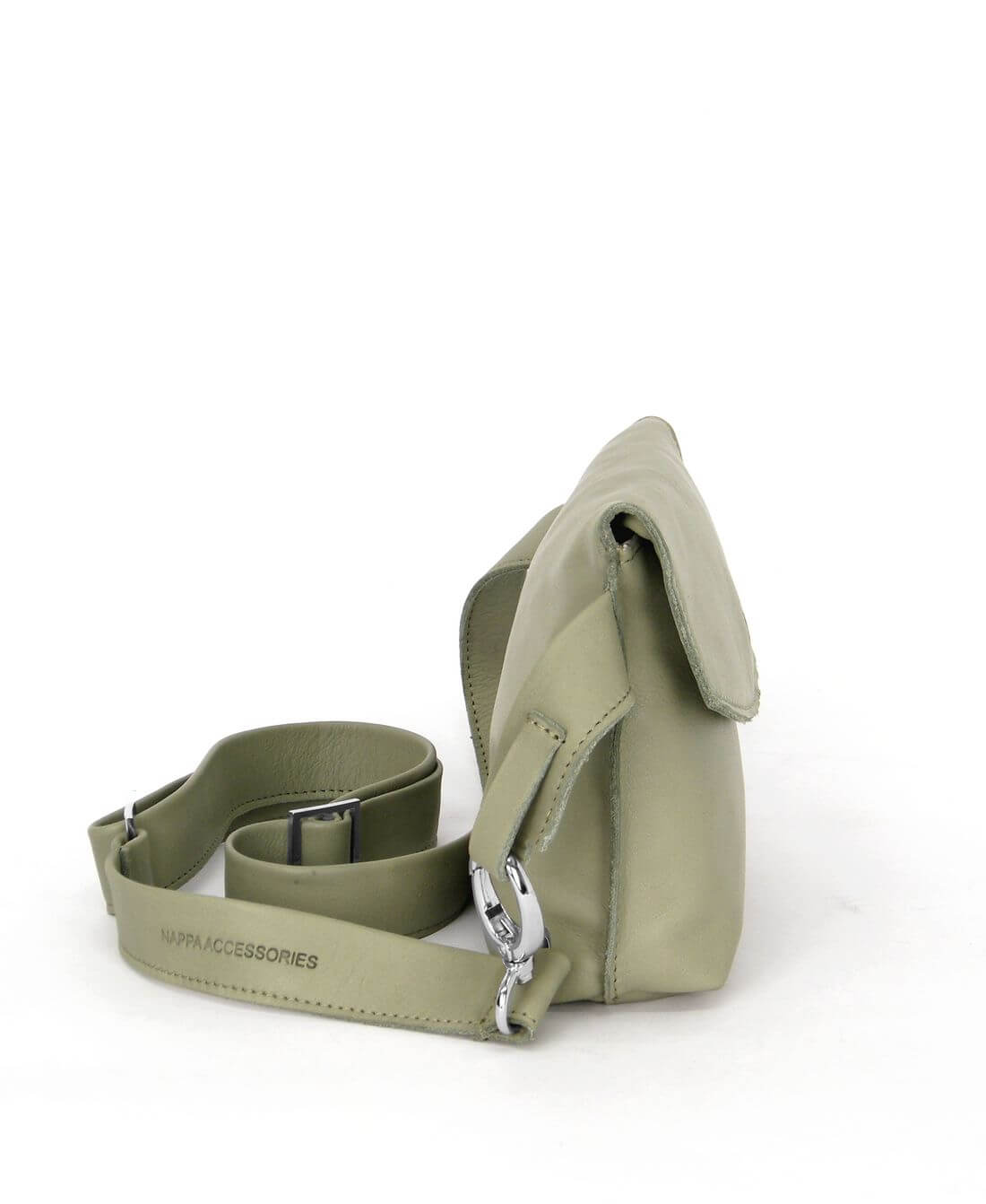 תיק פאוץ אלכסון נויה עור מנטה | נאפה – תמונה 3