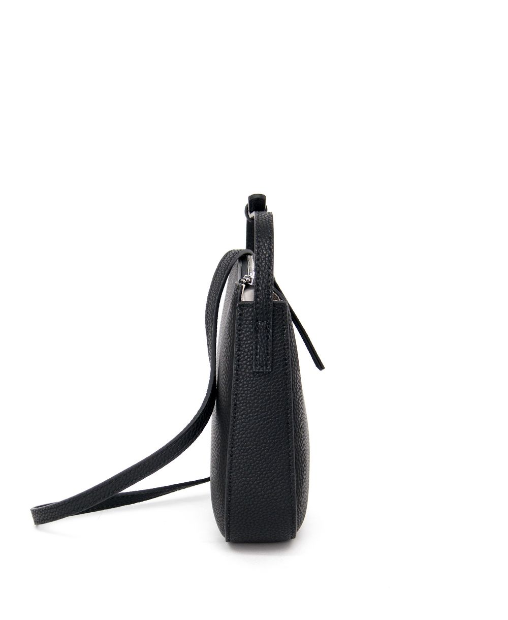 תיק עור קטן לנשים דגם פאסו שחור | נאפה – תמונה 4