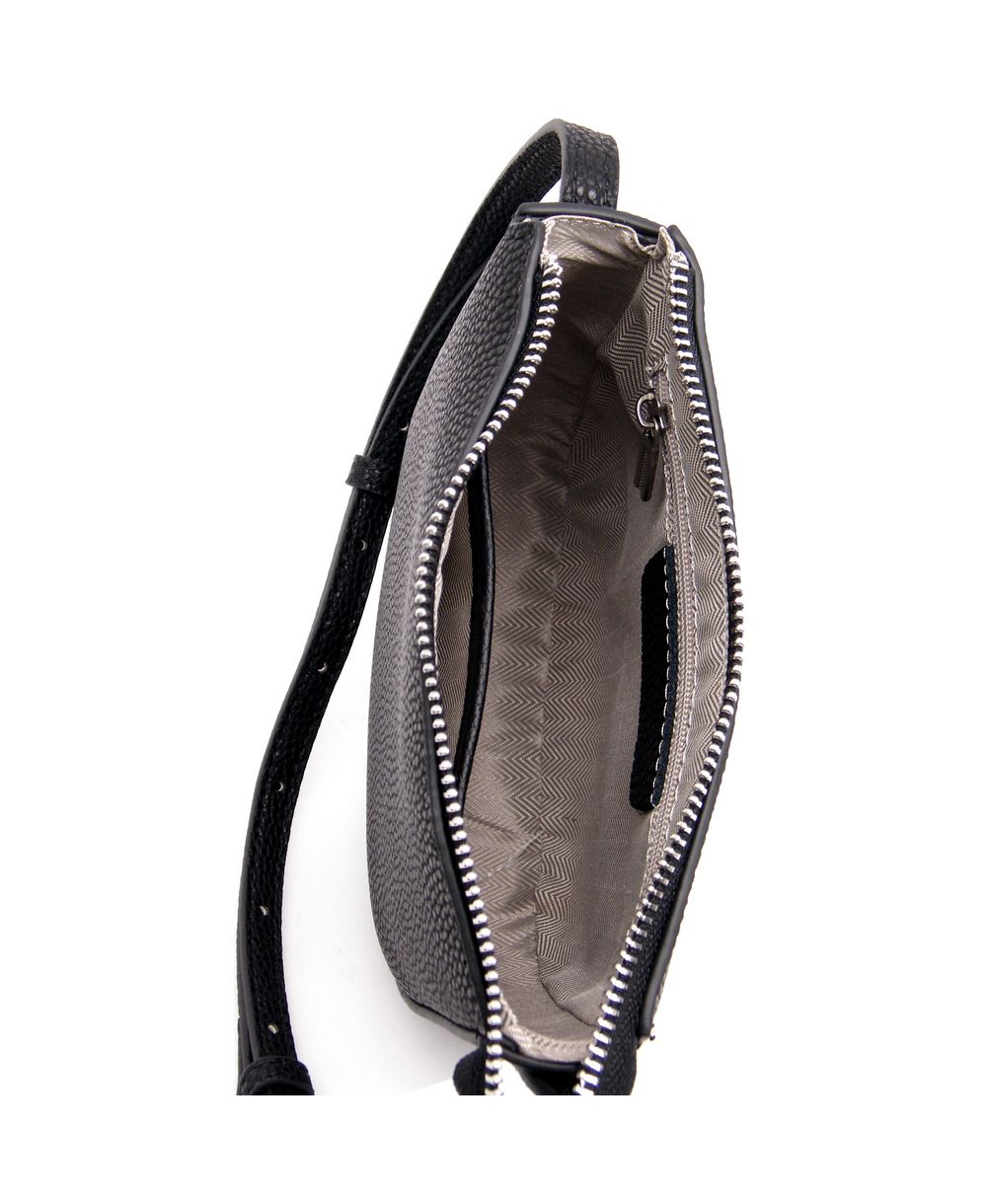 תיק עור קטן לנשים דגם פאסו שחור | נאפה – תמונה 6