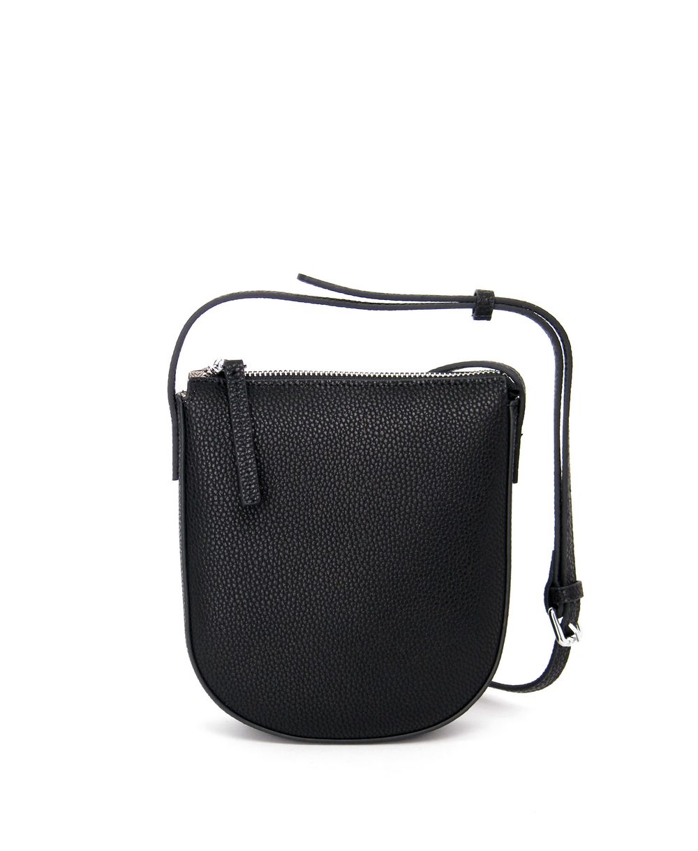 תיק עור קטן לנשים עיצוב נאפה דגם פאסו צבע שחור