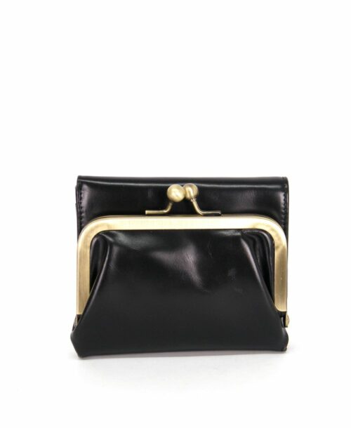 ארנק עור לאישה מרלין קטן שחור (1)