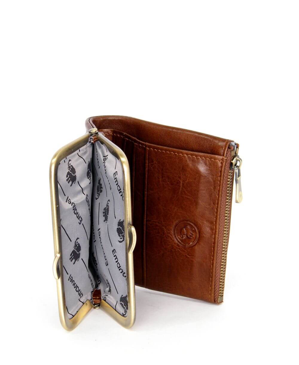 ארנק קטן לנשים לילי חום | עמנואל – תמונה 5