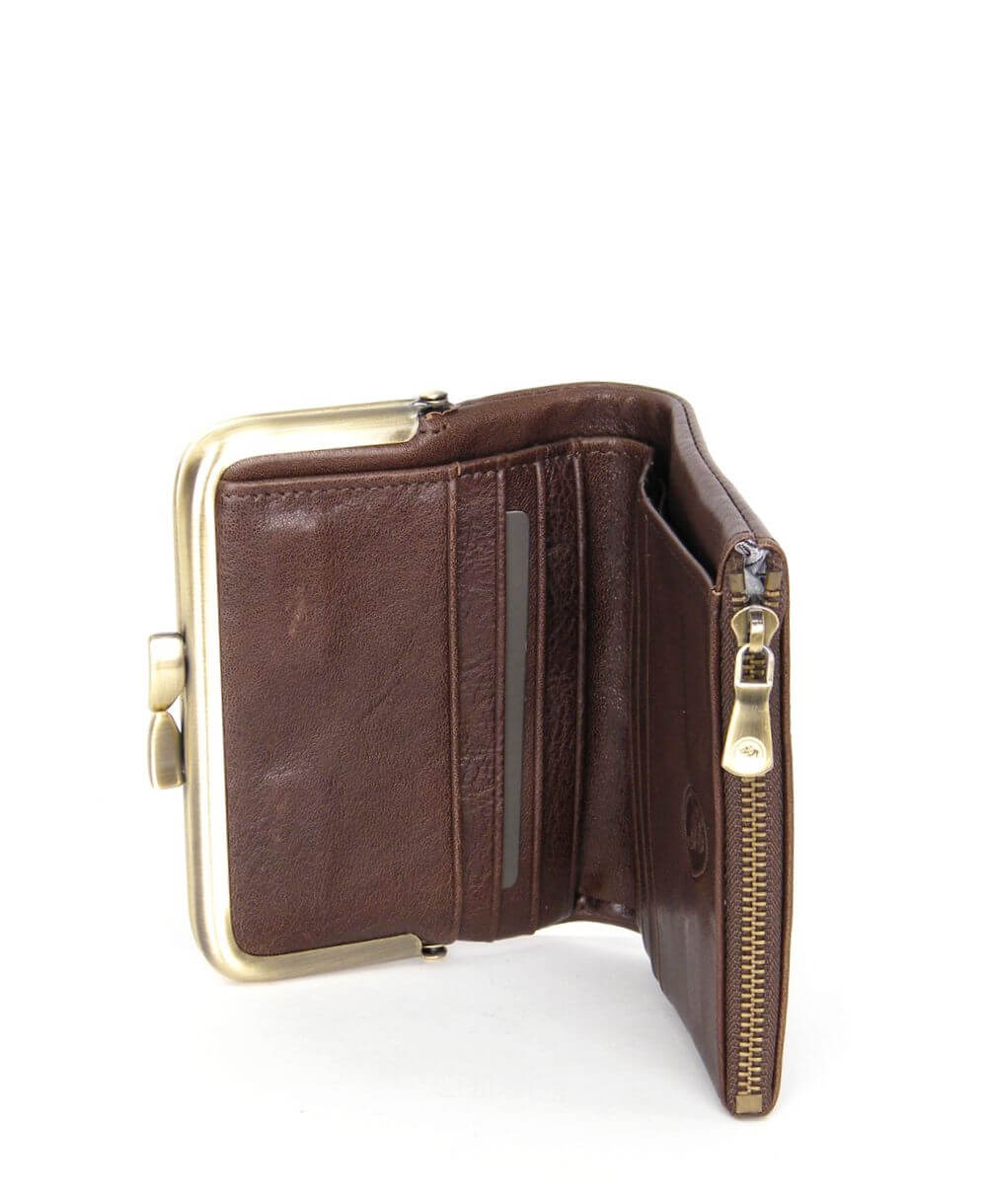 ארנק קטן לנשים לילי חום כהה | עמנואל – תמונה 2