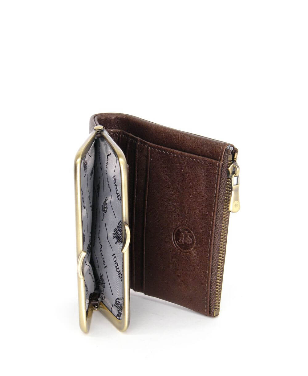 ארנק קטן לנשים לילי חום כהה | עמנואל – תמונה 6