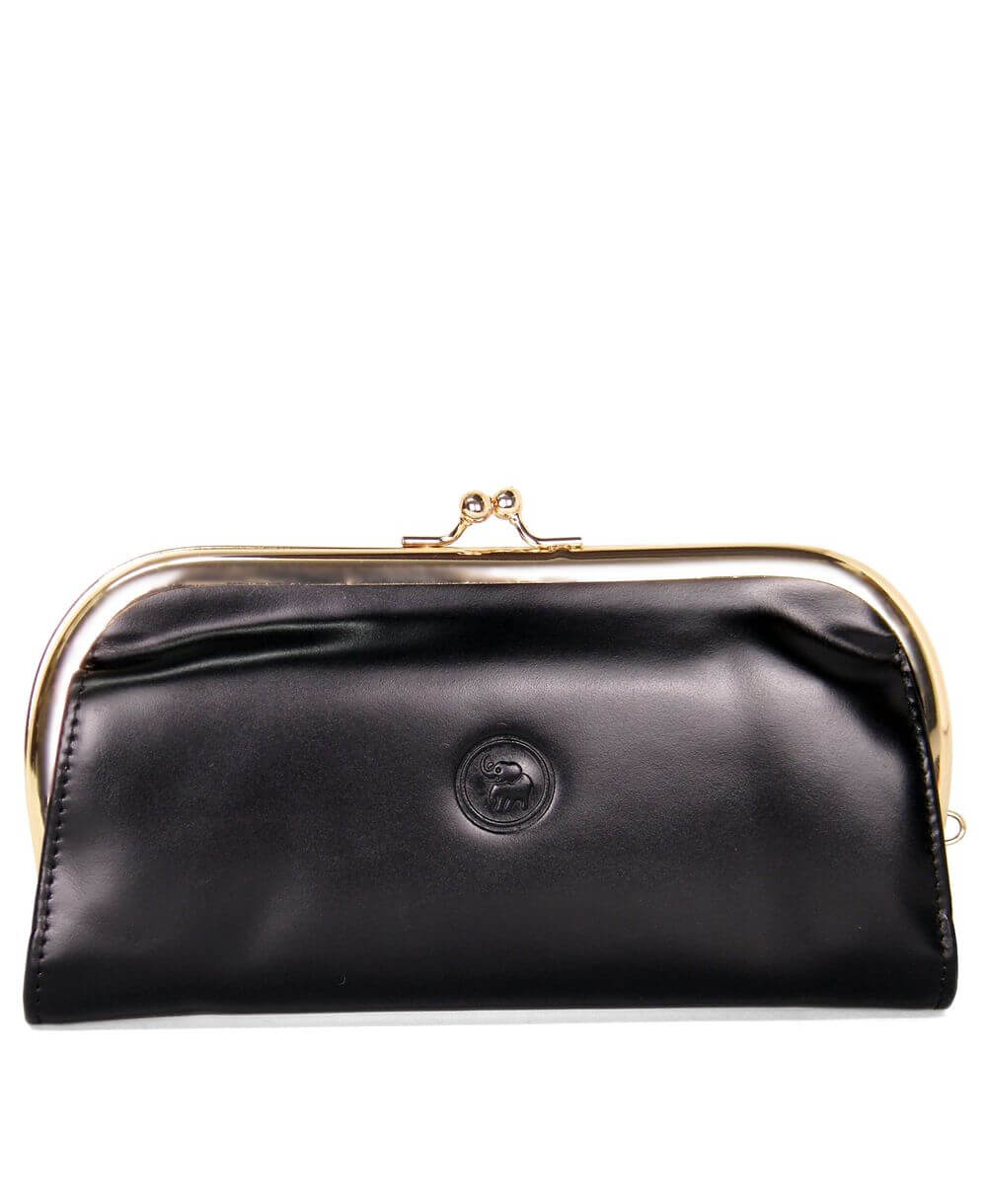 ארנק קלאץ מעור דגם ג'ין שחור ארנקי עמנואל (1)