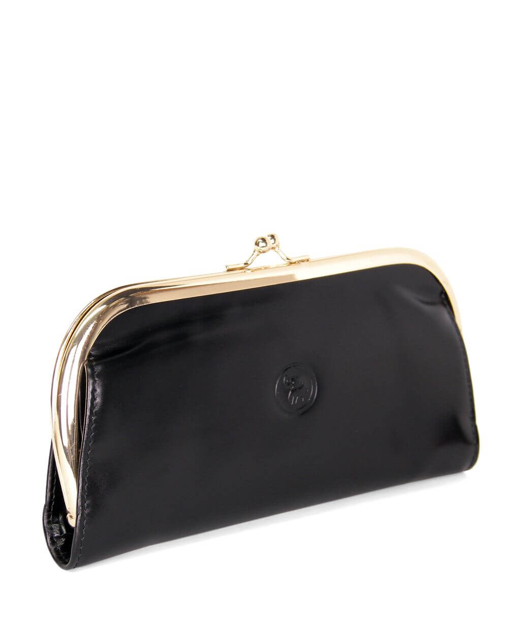 ארנק קלאץ מעור דגם ג'ין שחור | עמנואל – תמונה 2