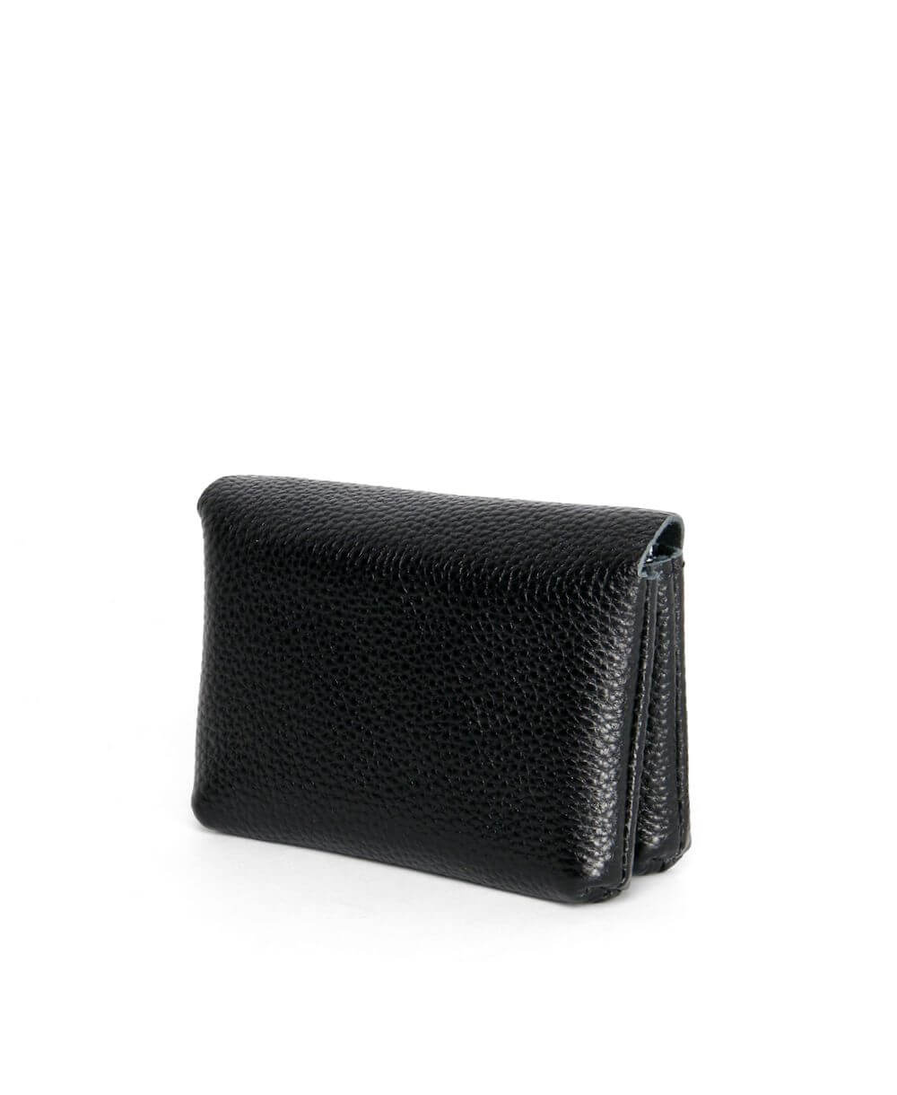 ארנק קטן לנשים טרופי מעור שחור | נאפה – תמונה 5