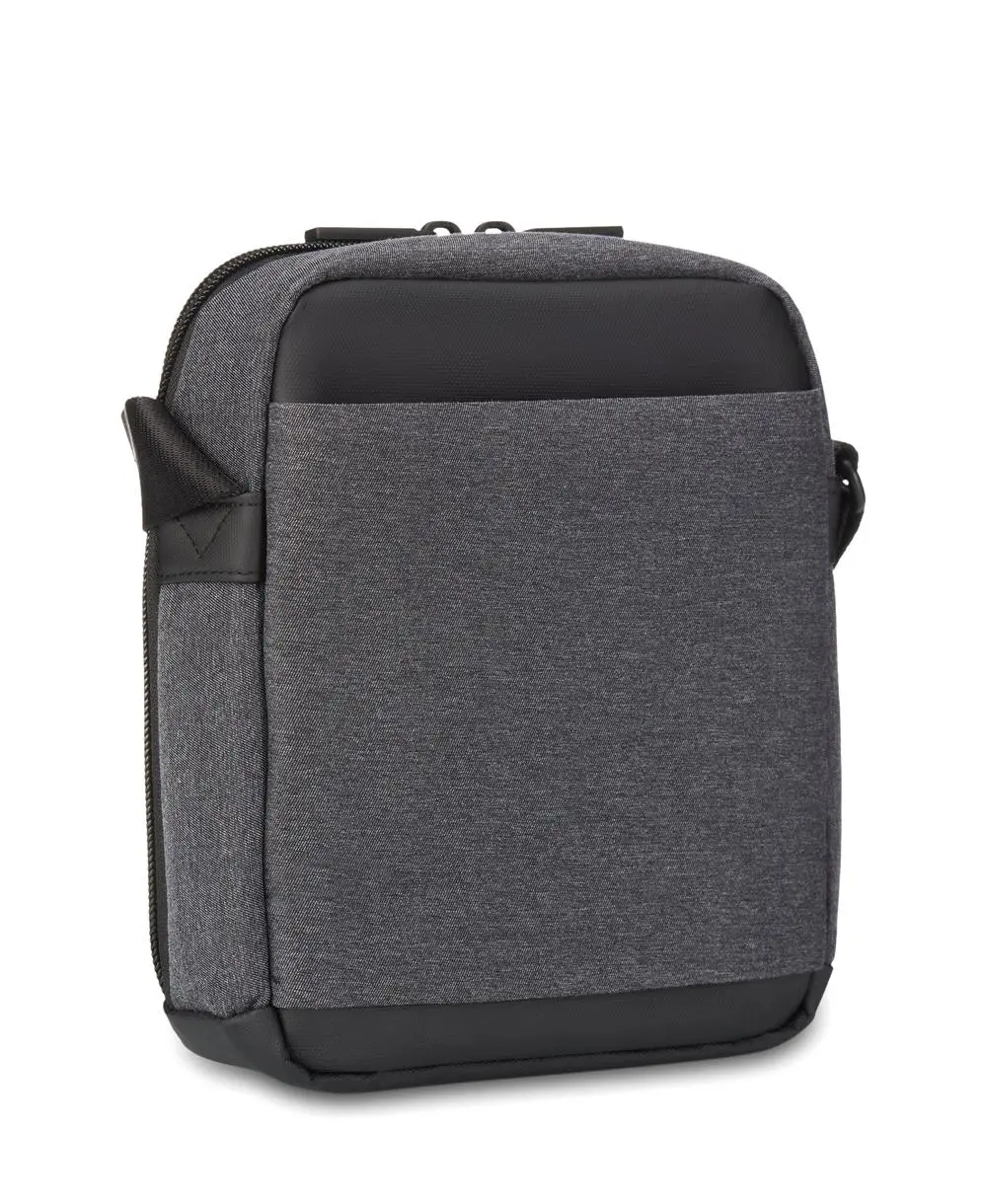 תיק צד קטן לגבר hedgren App שחור אפור – תמונה 3