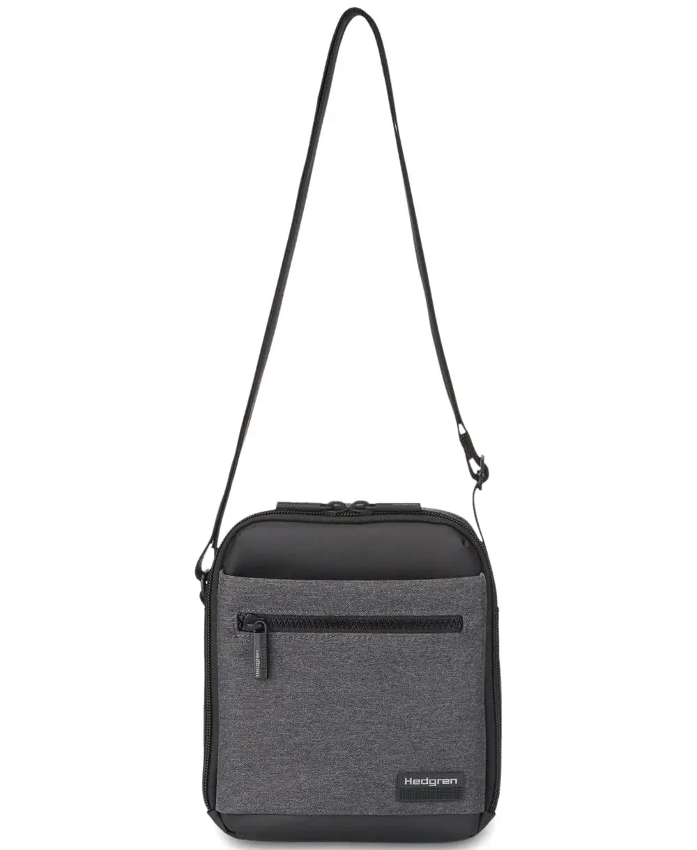 תיק צד קטן לגבר hedgren App שחור אפור – תמונה 6