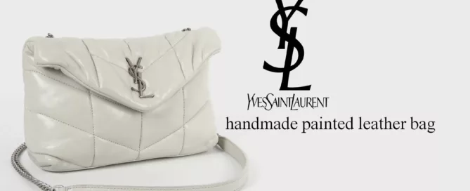 צביעת תיק עור בהיר של איב סן לורן nappa.co.il