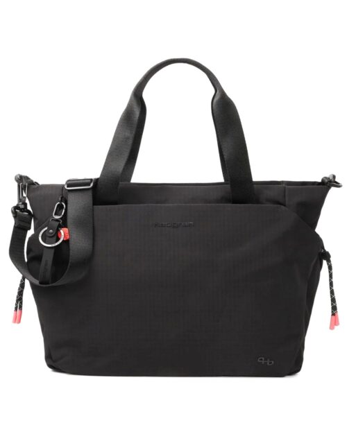 תיק צד למחשב נייד לנשים חברת הדגרין דגם SATOSHI בד שחור