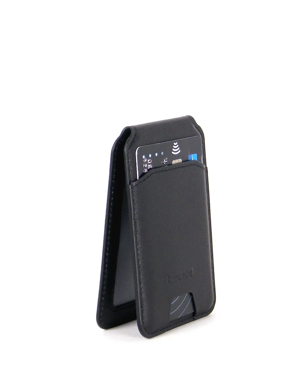 ארנק מעור נצמד לטלפון A שחור – תמונה 4