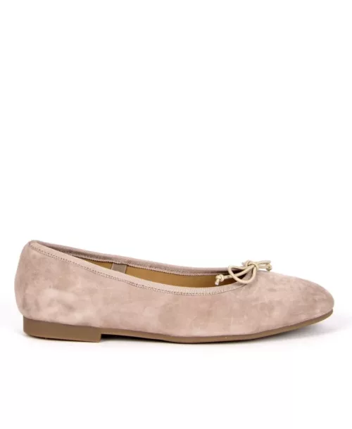 נעליים שטוחות לנשים בלרינה זמש אפורות