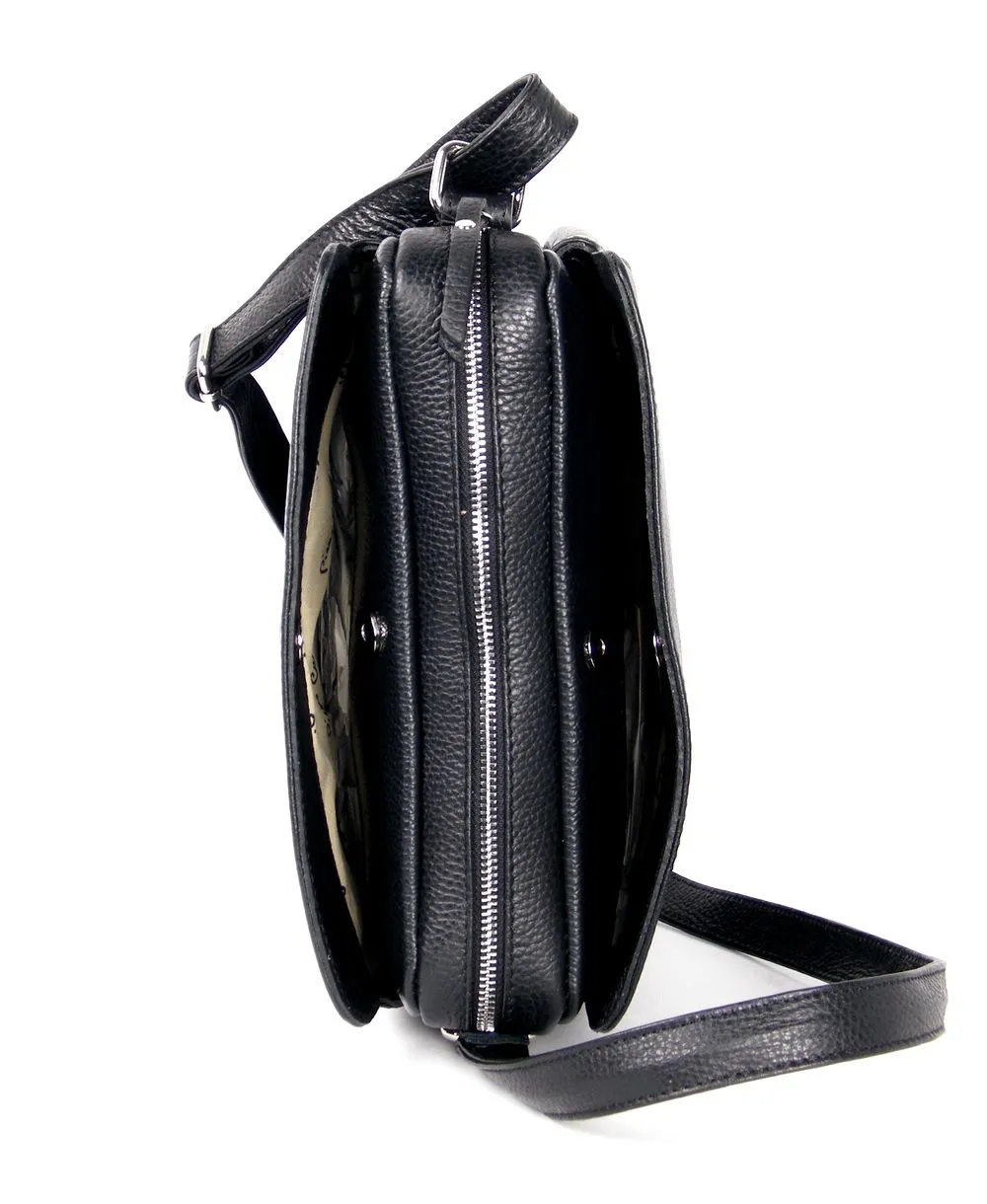 תיק צד לנשים קונטור שחור | Pierre Cardin – תמונה 5