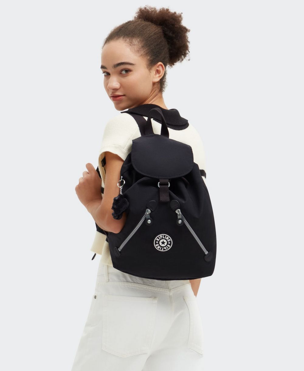 תיק גב קיפלינג פונדמנטל שחור – תמונה 2