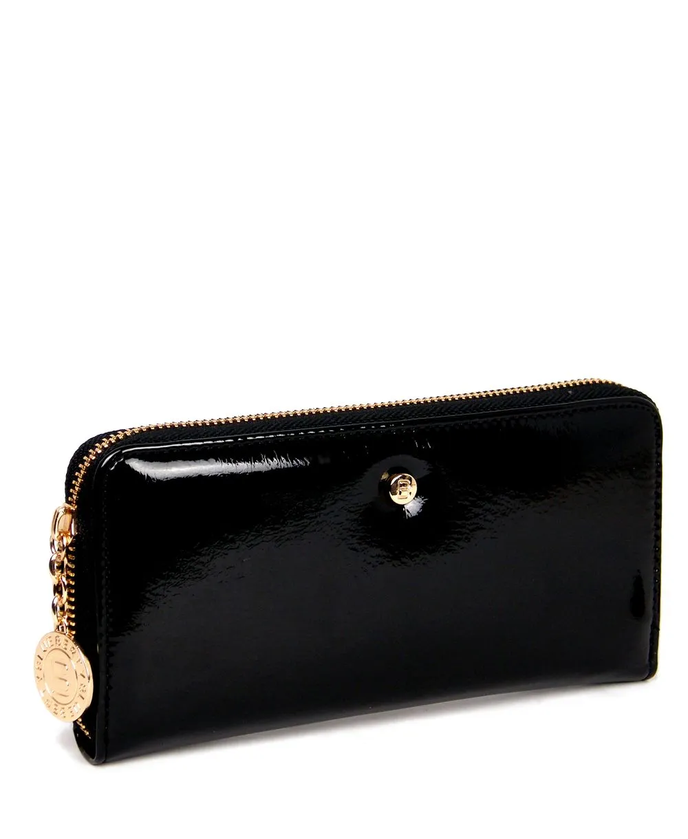 ארנק לנשים רוכסן גדול שחור | Blueberty – תמונה 4